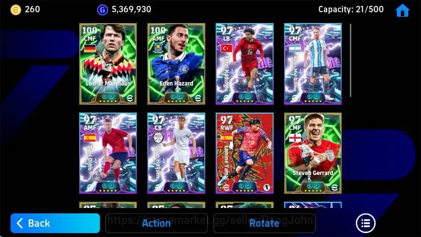 eFootball Accounts Mobile|PW 3143|Lothar Matthäus Epic,Eden Hazard Ep image 3