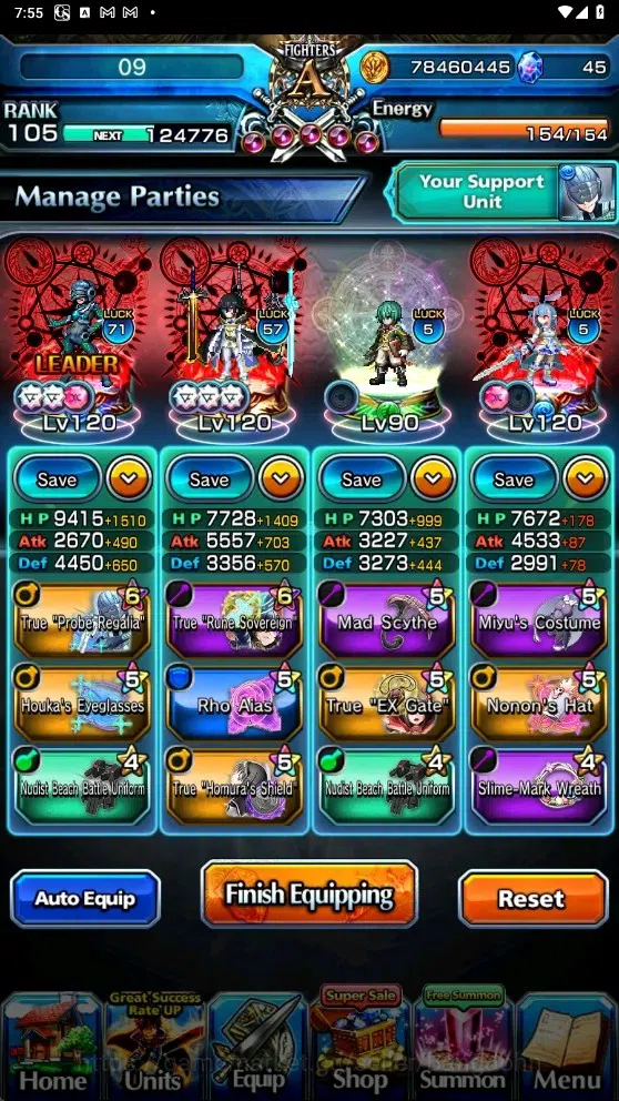 Grand Summoners Accounts Global|11 Ascend| Houka Inumuta TW (+1 Crest), Oni image 3