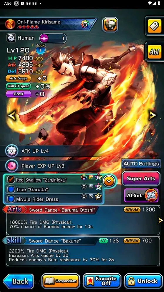 Grand Summoners Accounts Global|11 Ascend| Houka Inumuta TW (+1 Crest), Oni image 5