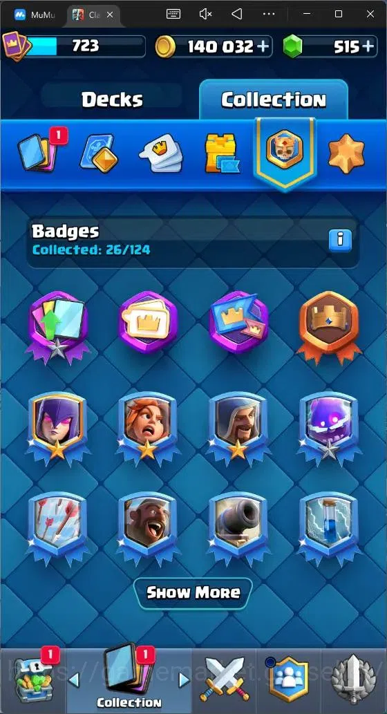 Clash Royale Accounts Mobile |CL 723|KTL 11|Trophy 5415|80 Cards|1 Hero| image 15