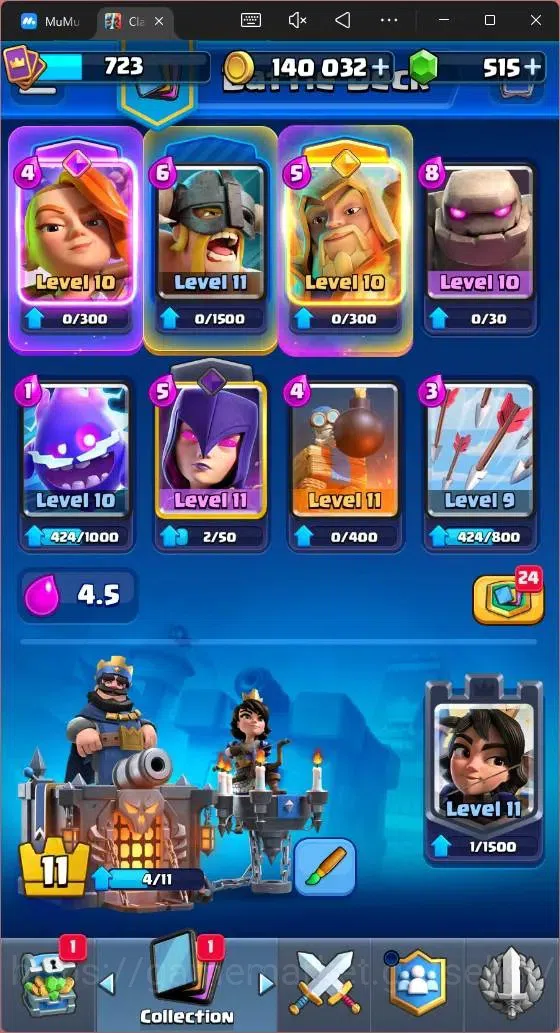 Clash Royale Accounts Mobile |CL 723|KTL 11|Trophy 5415|80 Cards|1 Hero| image 6