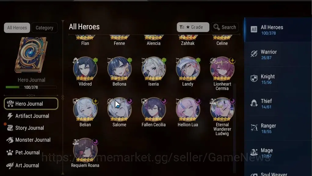 Epic Seven Accounts GLOBAL Unverif|7 ML [Salome,Belian,EW Ludwig,FCeci image 6