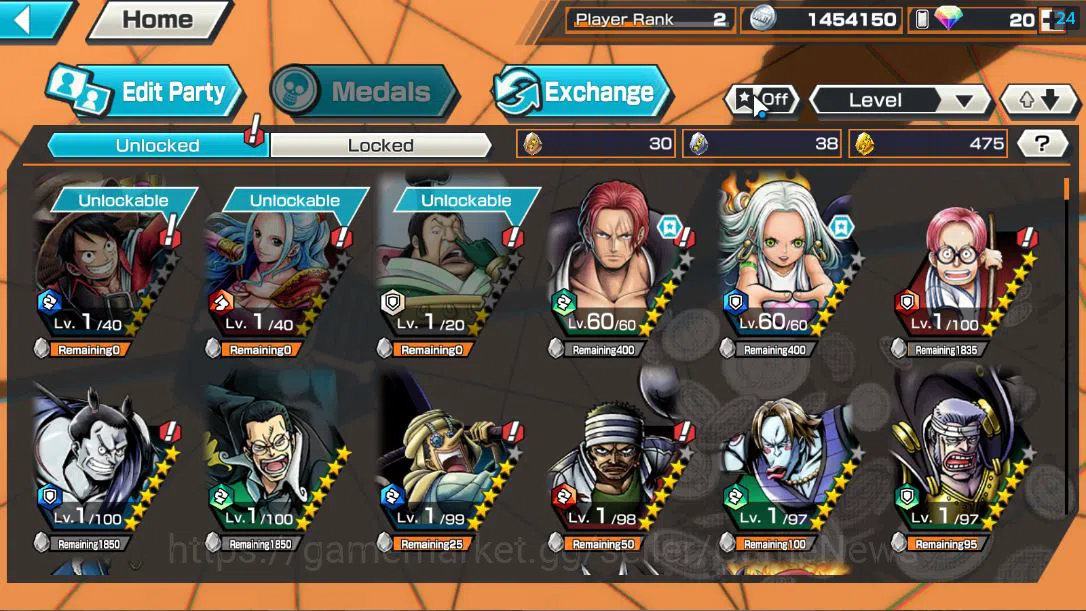 One Piece Bounty Rush Accounts Global|4 EX| Seraphim S-Snake,Divine Departure Sha image 7