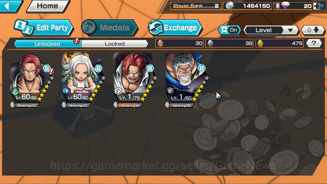 One Piece Bounty Rush Accounts Global|4 EX| Seraphim S-Snake,Divine Departure Sha image 8