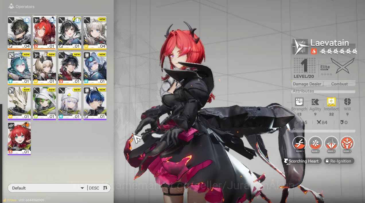 NA/EU LVL 4 |Fresh Starter Laevatain + 6* WP Chivalric + 6 SR Character|Male MC|Log Gryplink|Take Mail|Check SS(END1037) Arknights: Endfield Accounts NA/EU LVL 4 |Fresh Starter Laevatain + 6* WP Chiva image 1