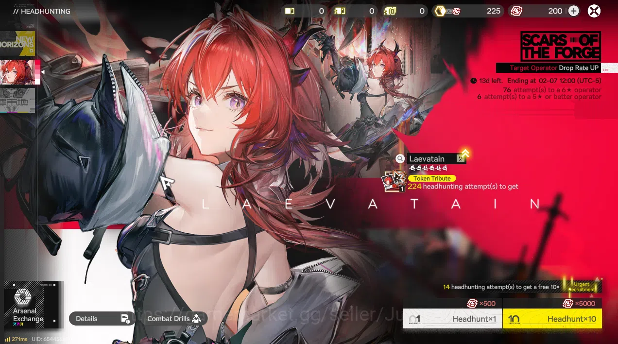 Arknights: Endfield Accounts NA/EU LVL 4 |Fresh Starter Laevatain + 6* WP Chivalric + 6 SR Character|Male MC|Log 5