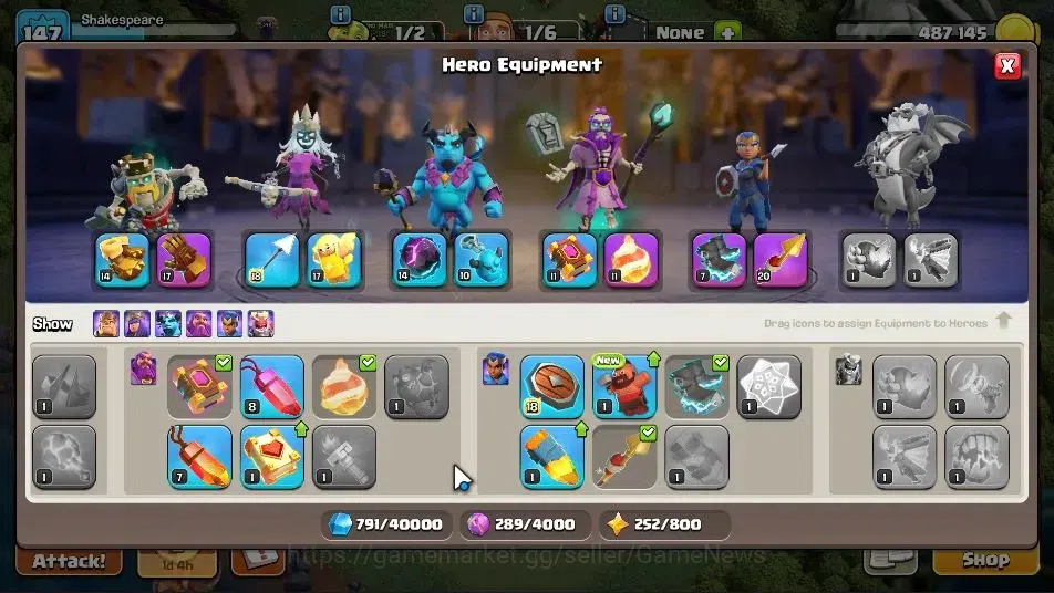 Clash of Clans Accounts TH 14-BH 10|LV 147|HH 8|BK 66,AQ 73,GW 43,MP 40,RC image 10