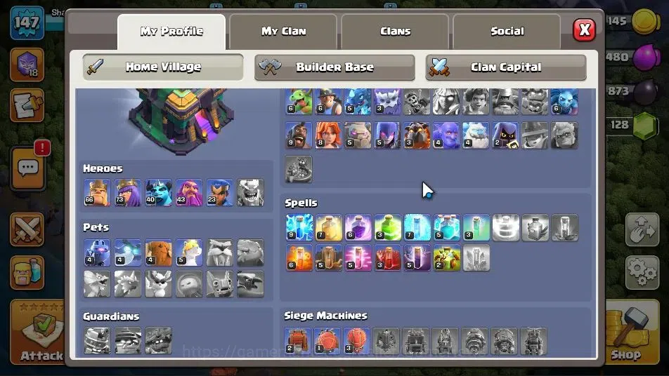 Clash of Clans Accounts TH 14-BH 10|LV 147|HH 8|BK 66,AQ 73,GW 43,MP 40,RC image 3