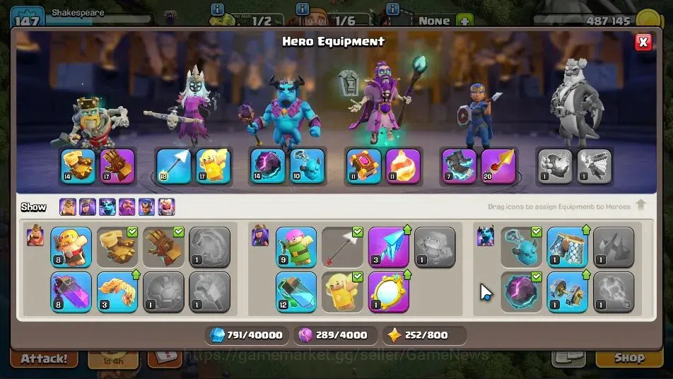 Clash of Clans Accounts TH 14-BH 10|LV 147|HH 8|BK 66,AQ 73,GW 43,MP 40,RC image 9