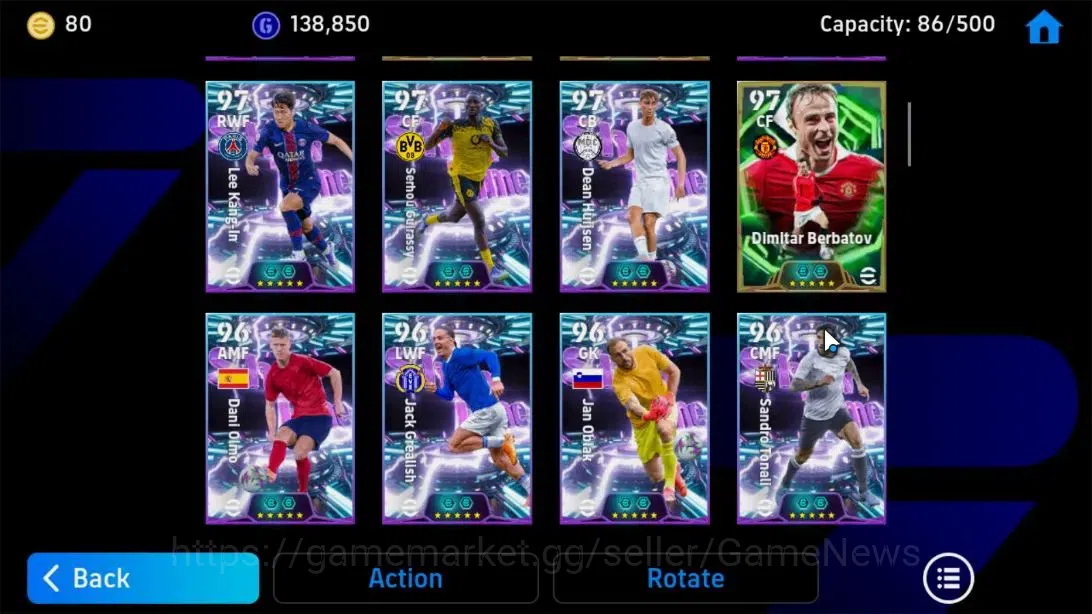 eFootball Accounts Android|Jan Koller Poacher,Hugo Ekitike,Wayne Roon image 15