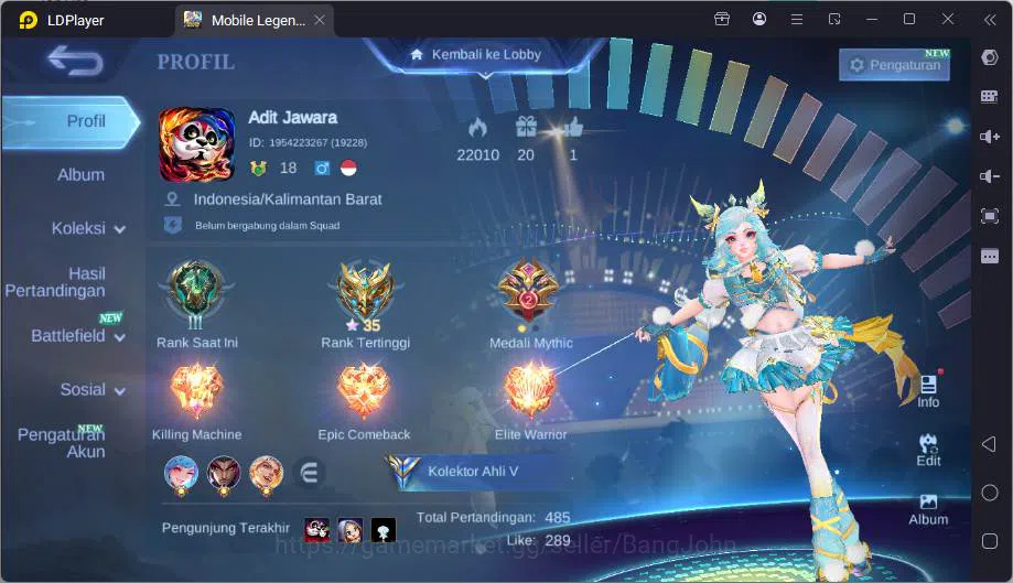 Mobile Legends: Bang Bang Others Hero 34|Skin 83|11.11 X.Borg,Sanrio Floryn,LB Akai image 1