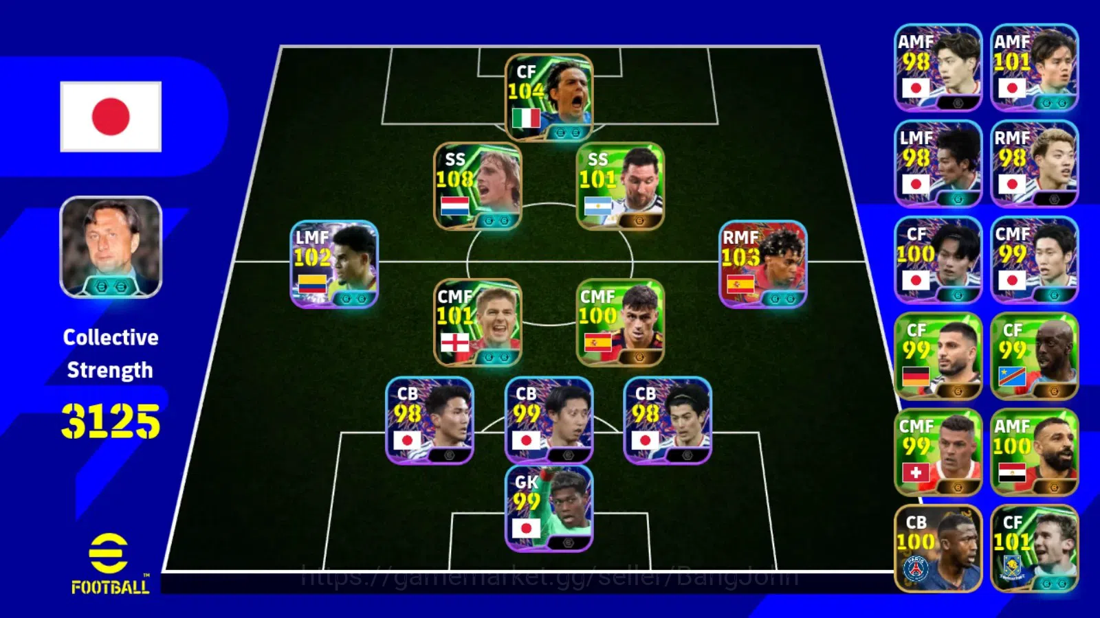 eFootball Accounts Mobile |PW 3125|Epic Cruyff,Inzaghi,Gerrard,Shevch image 5
