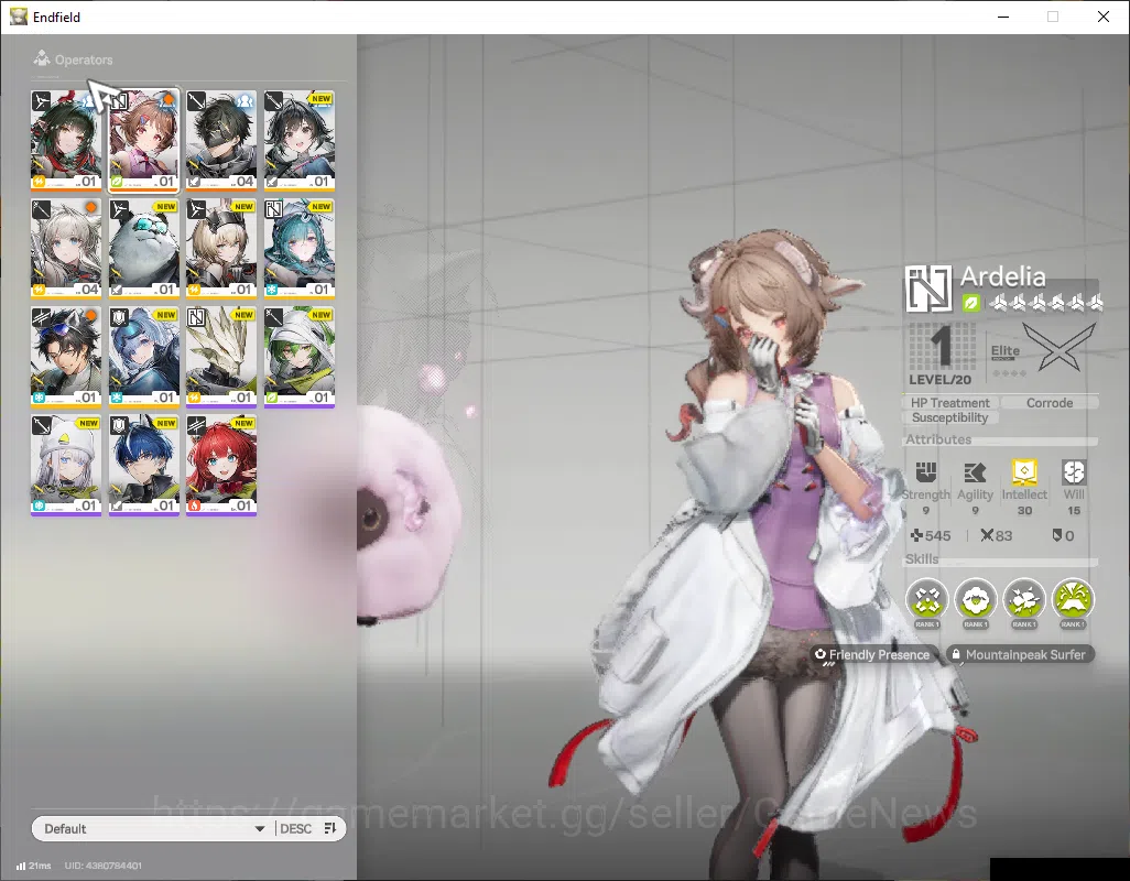Arknights: Endfield Accounts ASIA|Fresh Starter|Lv2|SSR2(1Limit)+1(*6 Weapon)|[ image 2