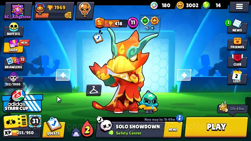Brawl Stars Accounts 1969 Trophy|32 Brawlers 4 Max [Kit,Crow,Penny,Shel image 1