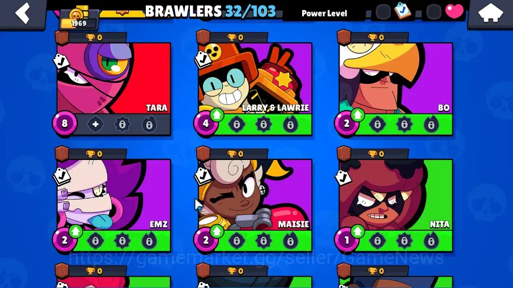 Brawl Stars Accounts 1969 Trophy|32 Brawlers 4 Max [Kit,Crow,Penny,Shel image 8