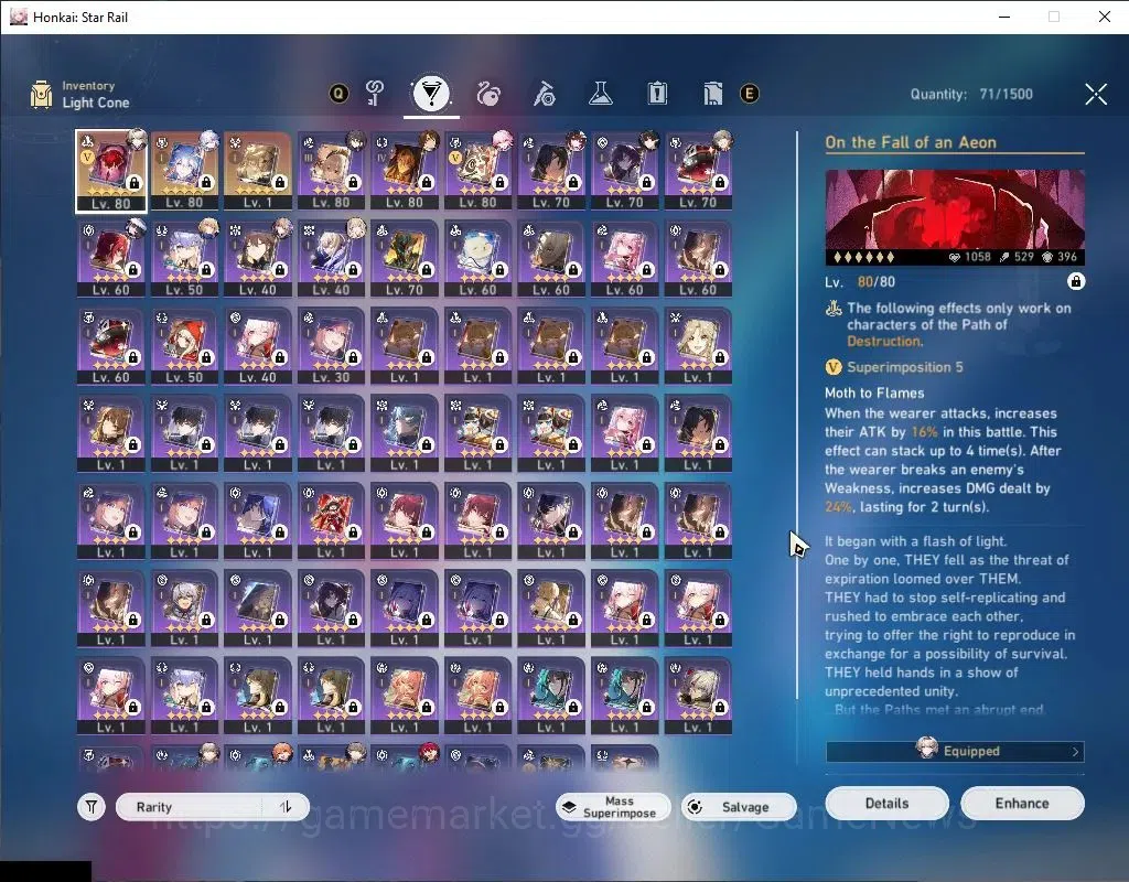 Honkai Star Rail Accounts Asia|TL 65|10 Limited|[Yao Guang+Sign,Evanescia,Da image 5