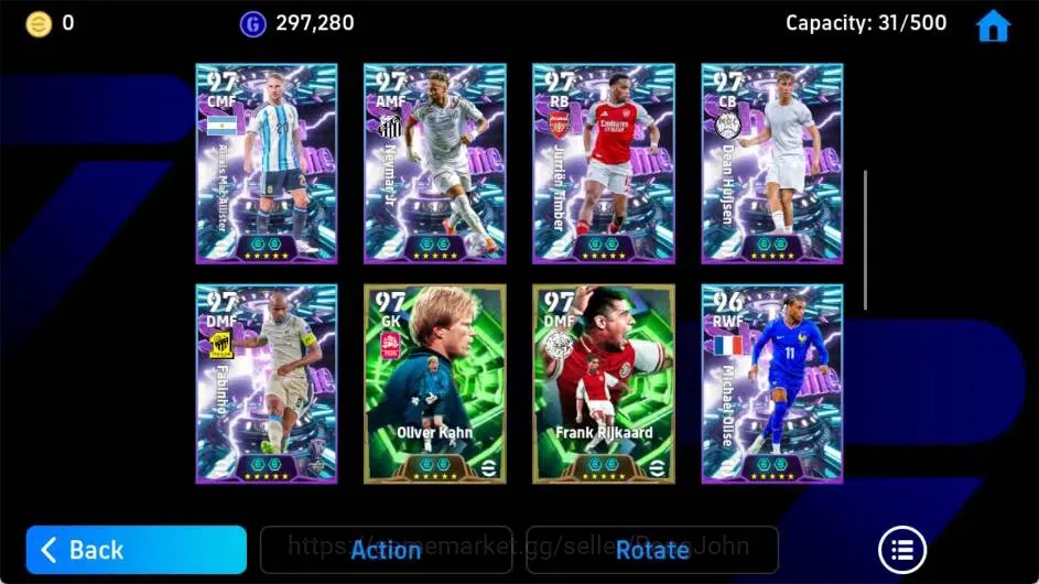 eFootball Accounts Android|PW 3218|E Hazard BigTime,J Hubner ShowT,D  image 3