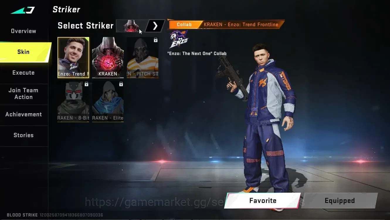 Blood Strike Accounts Collab Skin ASIA|ETERNAL DEagle|Collab TR [JACK, FN2000]+Enzo [KRAKEN]|ULTRA [ETHAN]|Legendary [Off 5