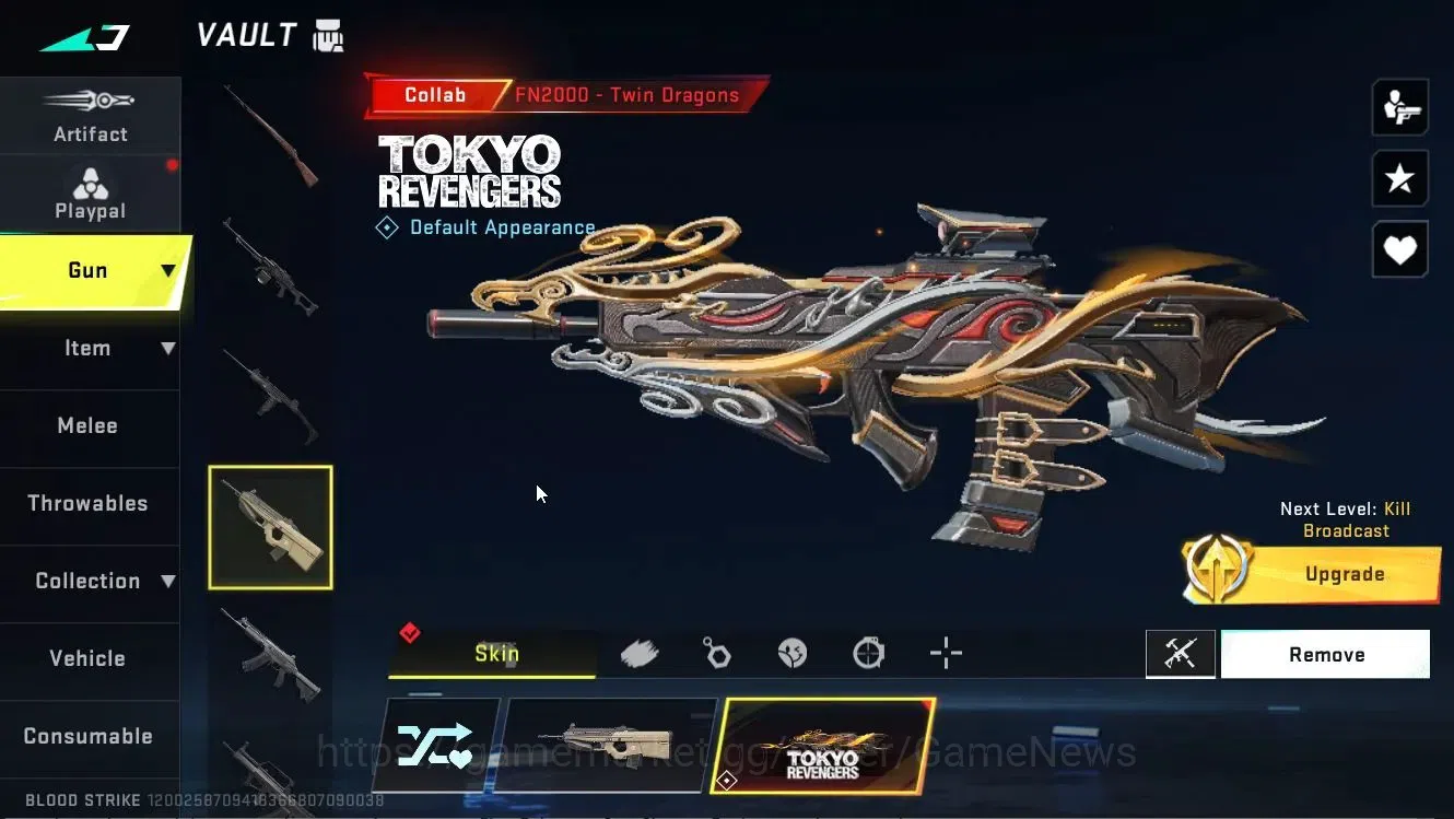 Blood Strike Accounts Collab Skin ASIA|ETERNAL DEagle|Collab TR [JACK, FN2000]+Enzo [KRAKEN]|ULTRA [ETHAN]|Legendary [Off 9