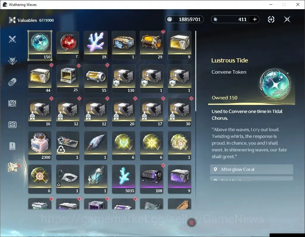 Wuthering Waves Accounts Others SEA |UL 49|2 Limited| Yangyang: Xuanling RC 5+Signature, Rebecca |150 Lstr Tide|DB Lvl 9