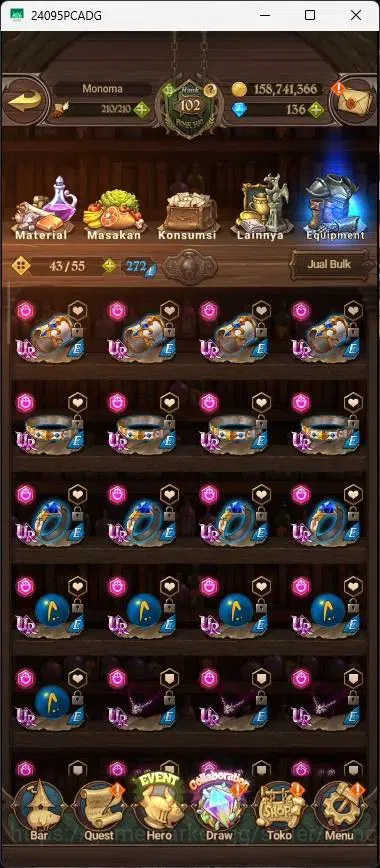 The Seven Deadly Sins: Grand Cross Accounts Others ASIA |5,6M CC|136 DM|5 LR|10 UR|LR Mesis 3/6|UR Menot 2/6,KOTP Tristan 18
