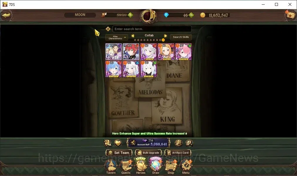 The Seven Deadly Sins: Grand Cross Accounts Global|5M CC|30 LS|6 LR+11 UR+Collab ReZero|Lillia image 4