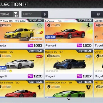 Racing Master Accounts SEA|Lvl 13| 2 PL +2 Collab Initial D (RX-7 Type RS,Sprinter Trueno) +46 Etc Car|69K Gold|1620 DM|Log