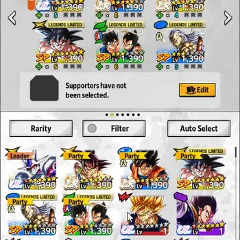 Dragon Ball Legends Accounts High-End Android |Lv.151|6M Total Power|247 CC|2 LR|4 UL|LR Goku,Bardock|UL FF Cooler,SS