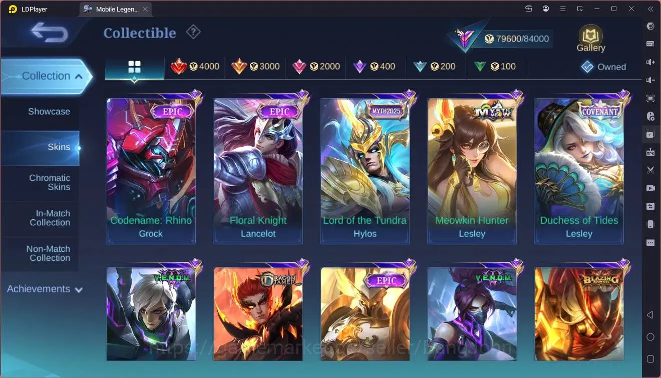 Mobile Legends: Bang Bang Accounts Global|Hero 132|Skin 330|Renowned|KOF Chou,Karina| image 13