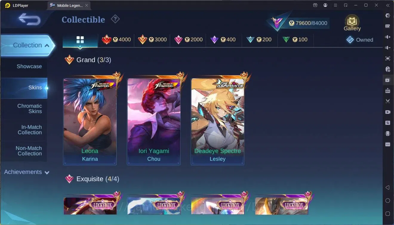 Mobile Legends: Bang Bang Accounts Global|Hero 132|Skin 330|Renowned|KOF Chou,Karina| image 7