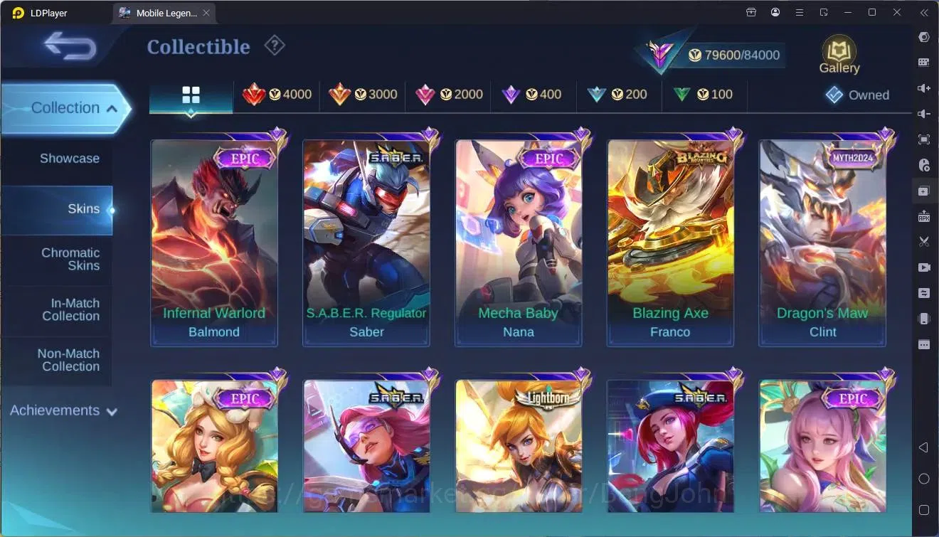 Mobile Legends: Bang Bang Accounts Global|Hero 132|Skin 330|Renowned|KOF Chou,Karina| image 9
