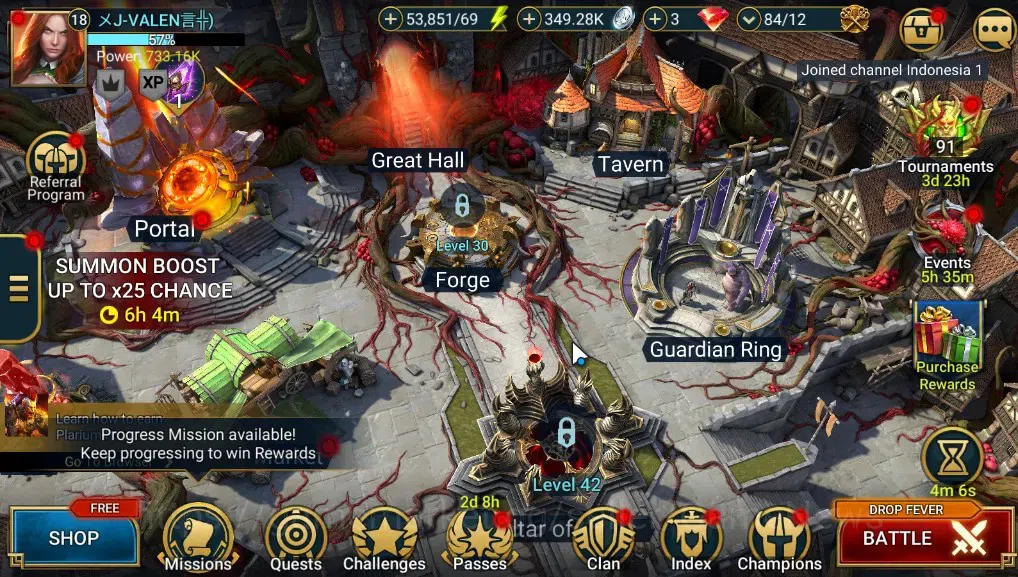 Raid: Shadow Legends Accounts Mid-Game Lv 18|733K 1