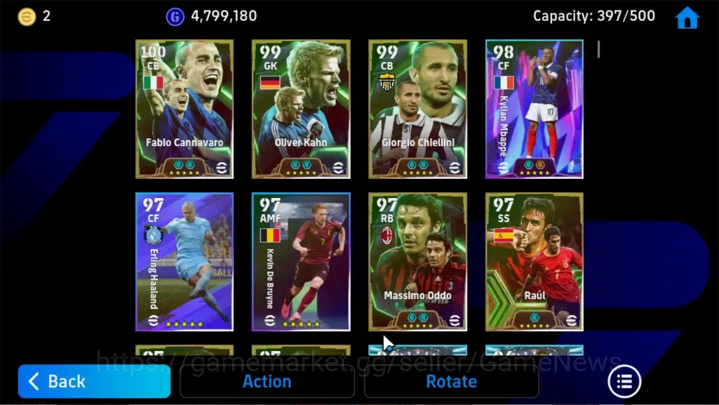 eFootball Accounts Android|Epic Fabio Cannavaro,Oliver Kahn,Raul,Riva image 5