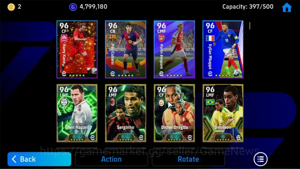eFootball Accounts Android|Epic Fabio Cannavaro,Oliver Kahn,Raul,Riva image 7