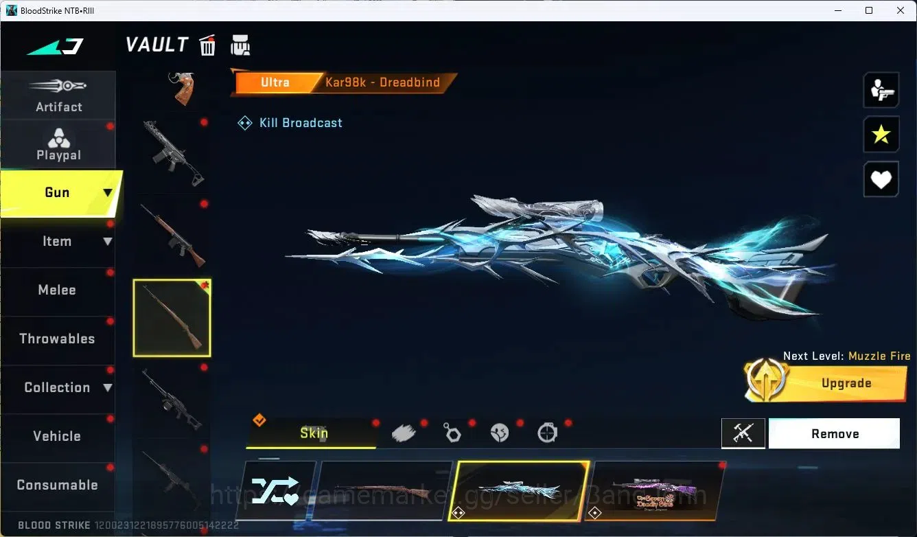 Blood Strike Accounts ASIA|MELE,B FLY KNIFE|COLLAB,MP7,RPK,AR97|COLLAB,A image 11