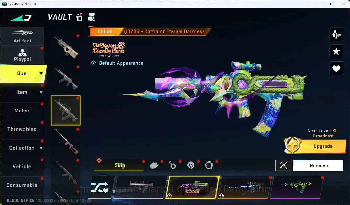 Blood Strike Accounts ASIA|MELE,B FLY KNIFE|COLLAB,MP7,RPK,AR97|COLLAB,A image 13