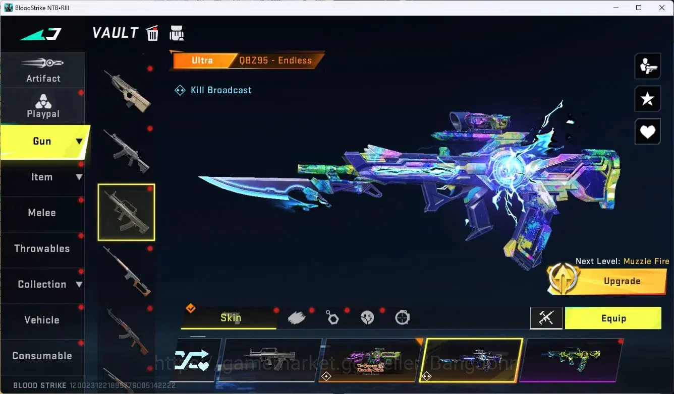 Blood Strike Accounts ASIA|MELE,B FLY KNIFE|COLLAB,MP7,RPK,AR97|COLLAB,A image 14