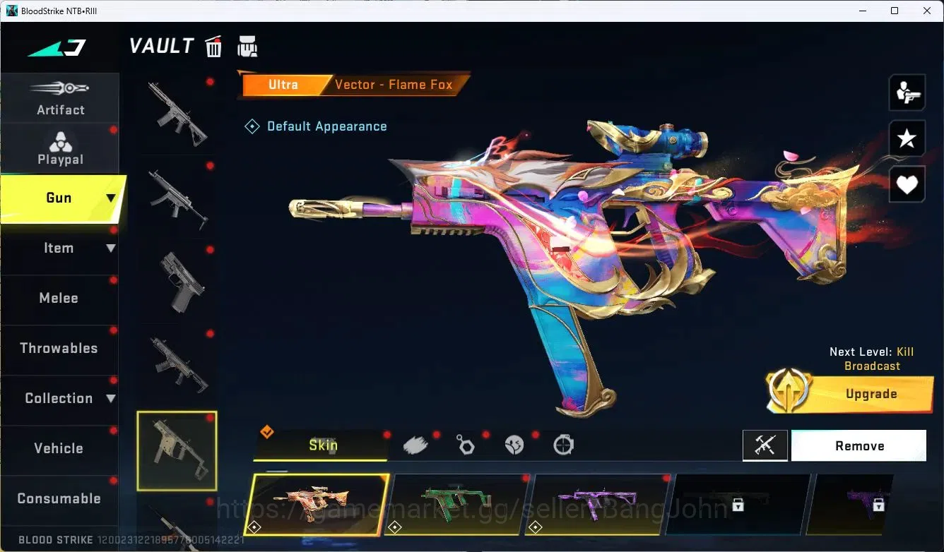 Blood Strike Accounts ASIA|MELE,B FLY KNIFE|COLLAB,MP7,RPK,AR97|COLLAB,A image 6