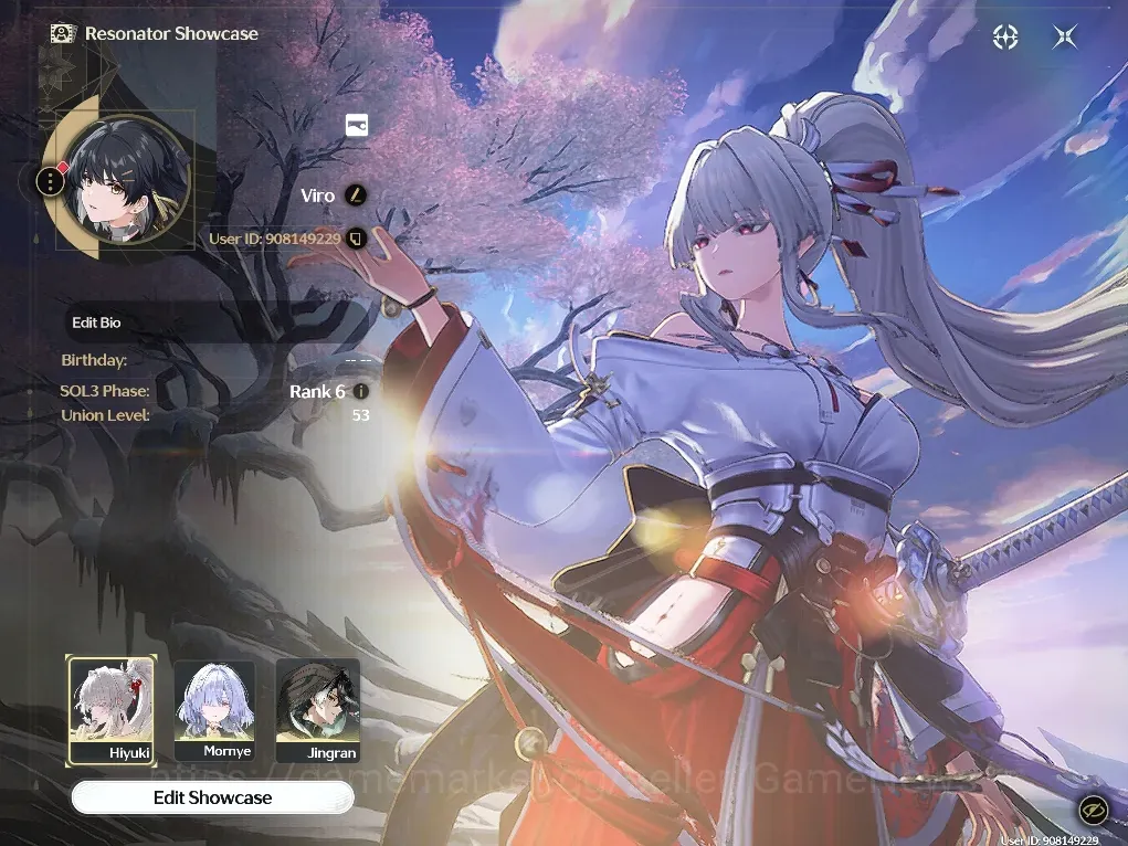 Wuthering Waves Accounts Others SEA |UL 53|4 Limited| (Jingran, Hiyuki, Mornye)+Signature, Iuno |Data Bank Lv 30|Female 1
