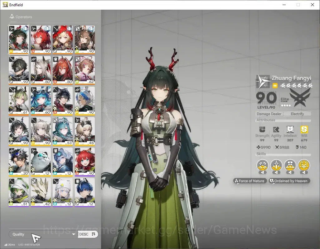 Arknights: Endfield Accounts ASIA|Lv 60|Ori 25|Oro 7k|9 SSR(4Limit)+16 (*6WEP)| image 2