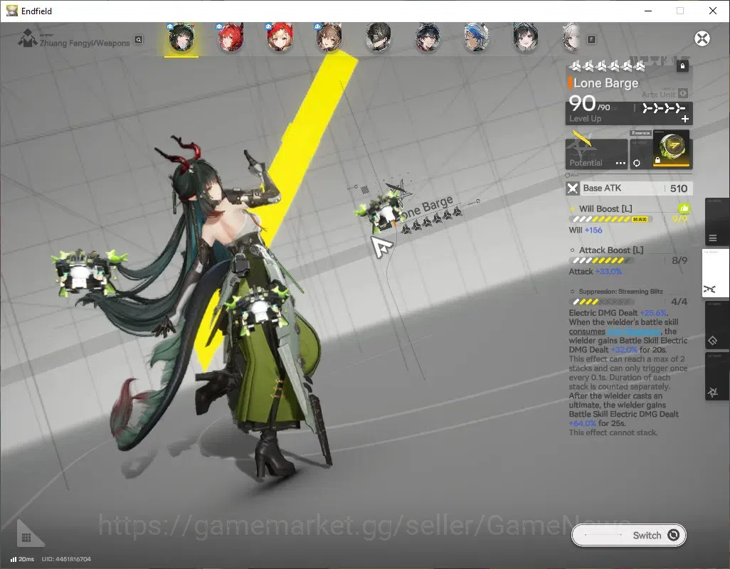 Arknights: Endfield Accounts ASIA|Lv 60|Ori 25|Oro 7k|9 SSR(4Limit)+16 (*6WEP)| image 3