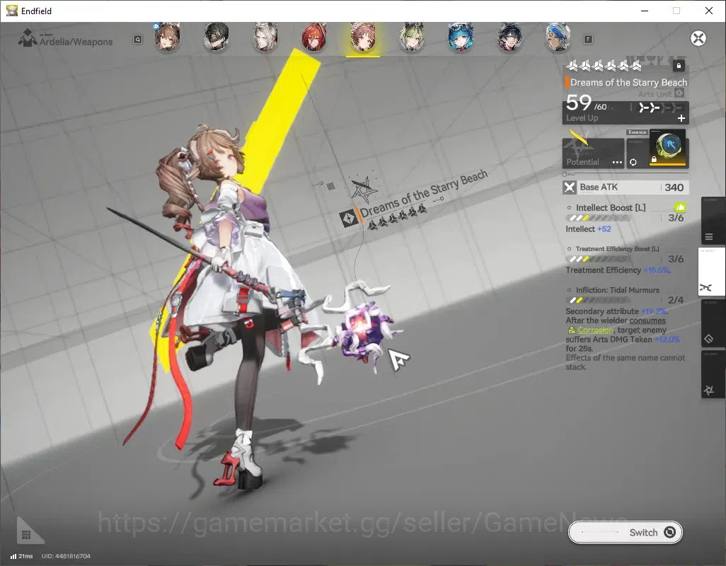 Arknights: Endfield Accounts ASIA|Lv 60|Ori 25|Oro 7k|9 SSR(4Limit)+16 (*6WEP)| image 6