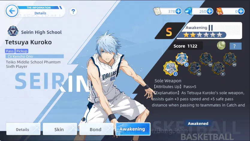 Kuroko's Basketball Street Rivals Accounts SEA | SV 14, Lvl 24 | Kuroko awakening 2, Aomine a image 4