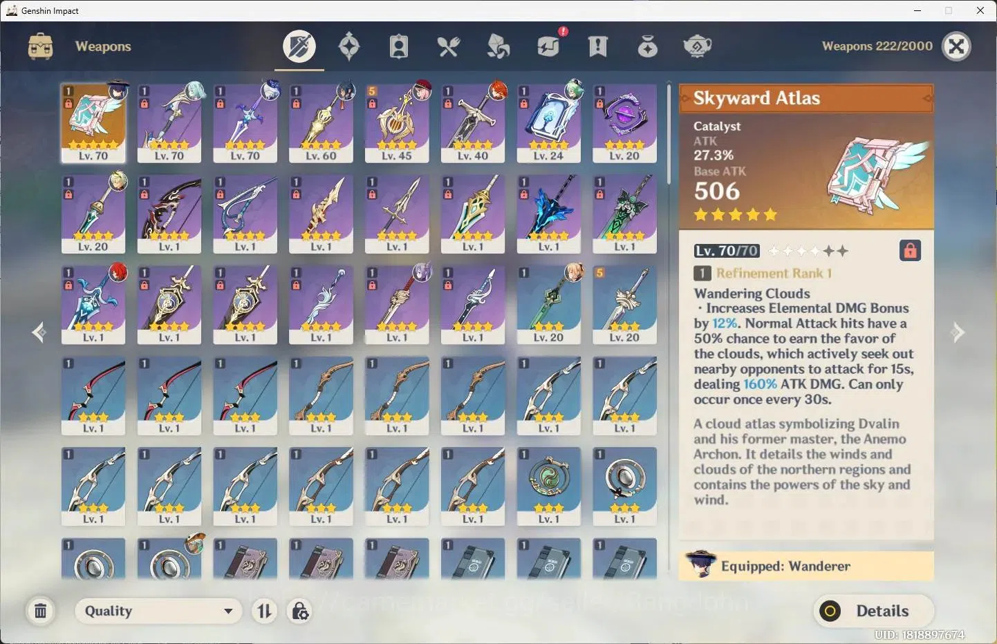 Genshin Impact Accounts ASIA|AR 45|3 Limit+2 Sign|Mavuika,Furina,Wanderer+ image 3