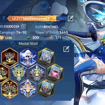 Mobile Legends: Adventure Accounts Global 706xx|Lv.217|729M Power|Camp 74-10|Vip 10|Hero 233|5 Nexus|47 Awaken|9 UR|29 Elite