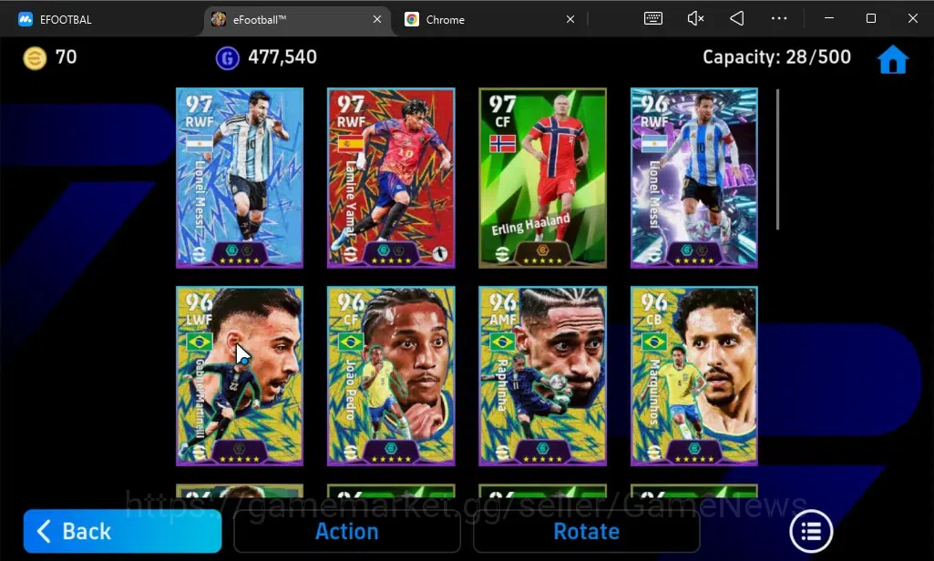 eFootball Accounts Legends & Iconic Players Android|Pack National Brazil|Epic Andriy Shevchenko,Steven Gerrard,Show Time 3