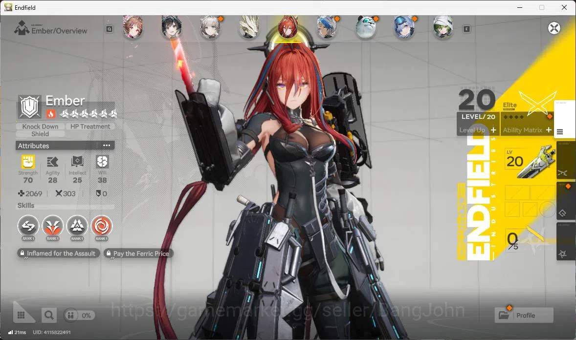 Arknights: Endfield Accounts ASIA|LVL 57, Z fungyi sign,Laevatain sign,gilberta image 16