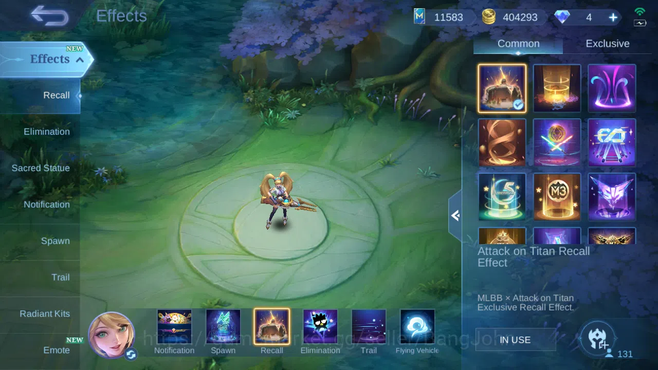 Mobile Legends: Bang Bang Accounts Others Hero 131 | Skin 270 | GLORY | KOF Karina | Sanrio Floryn | Annual Hayabusa 15