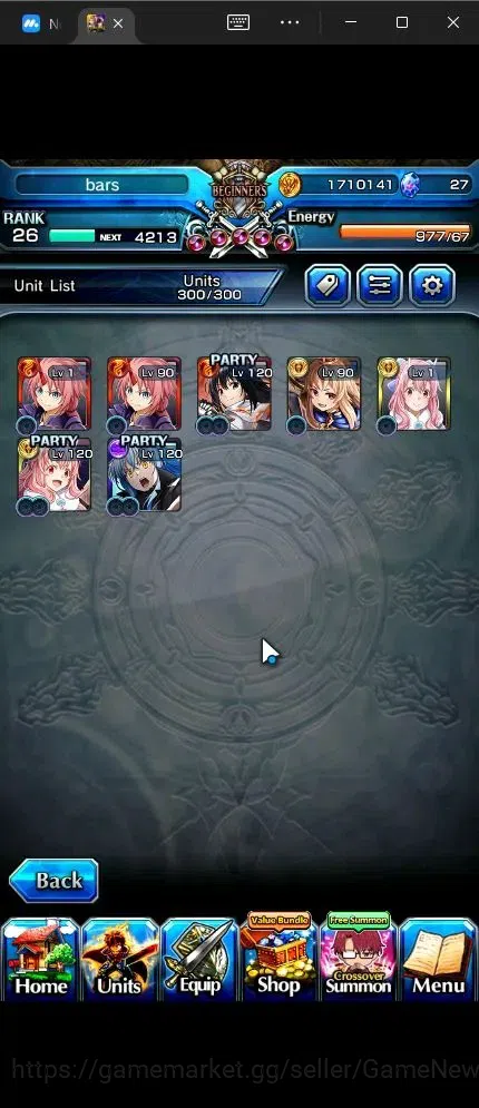 Grand Summoners Accounts Global |Rank 26|5 Ascend + 1 TW|Demon Lord Rimuru  image 3