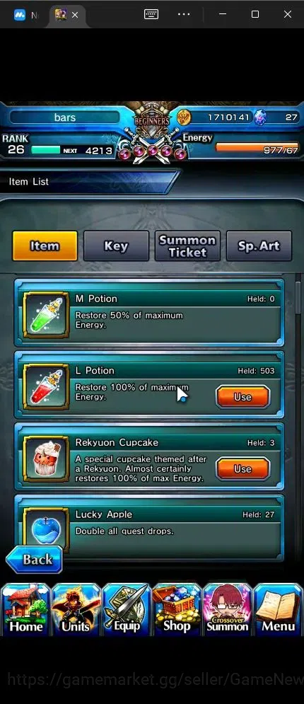 Grand Summoners Accounts Global |Rank 26|5 Ascend + 1 TW|Demon Lord Rimuru  image 6